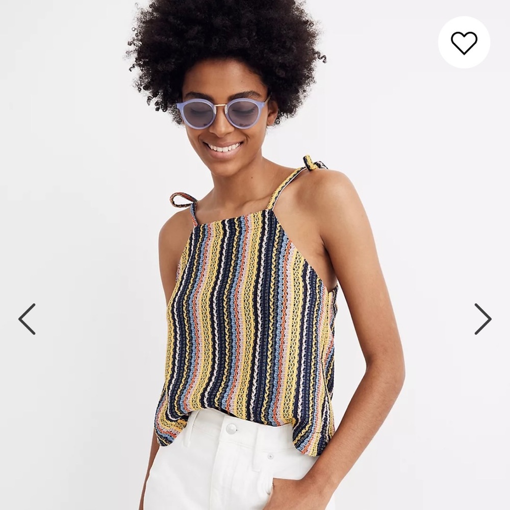 Madewell Rainbow Crotchet Tank Top